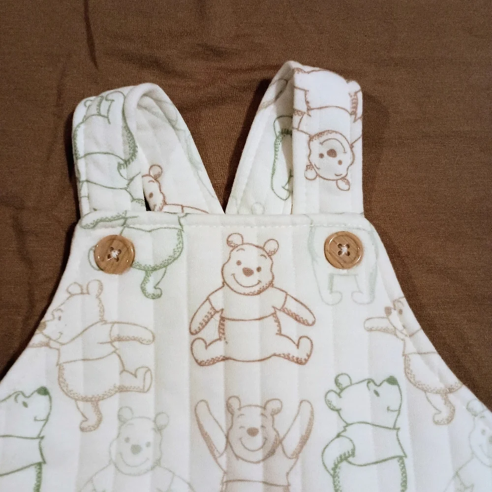 Disney Pooh Bear‎ Baby Quilted Overalls